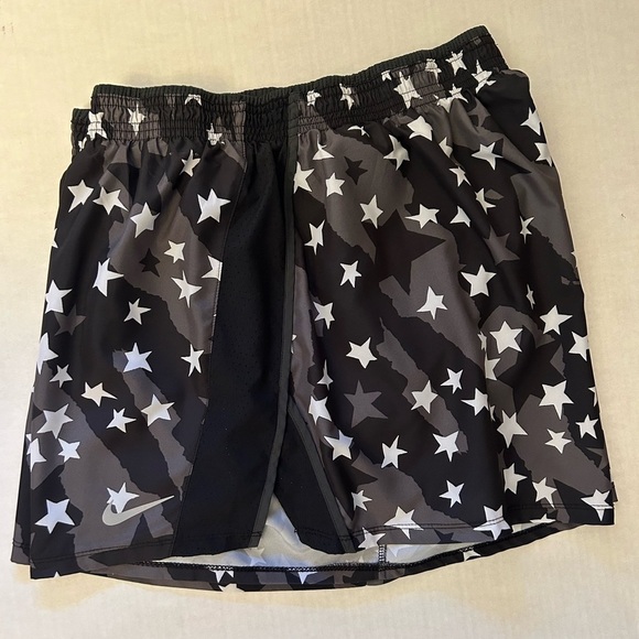 Nike Running shorts Black, White & Grey Star Athletic Lined Shorts Sz-2X. L13 - Picture 7 of 14